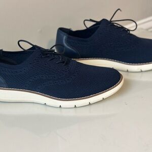 Nautica Blue and White Oxford Derbys with Modern Comfort